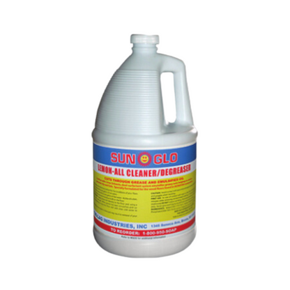 SUN-GLO Lemon All - Cleaner and Degreaser, Your Trusted Cleaning Solution (4x1 Gallon Case)