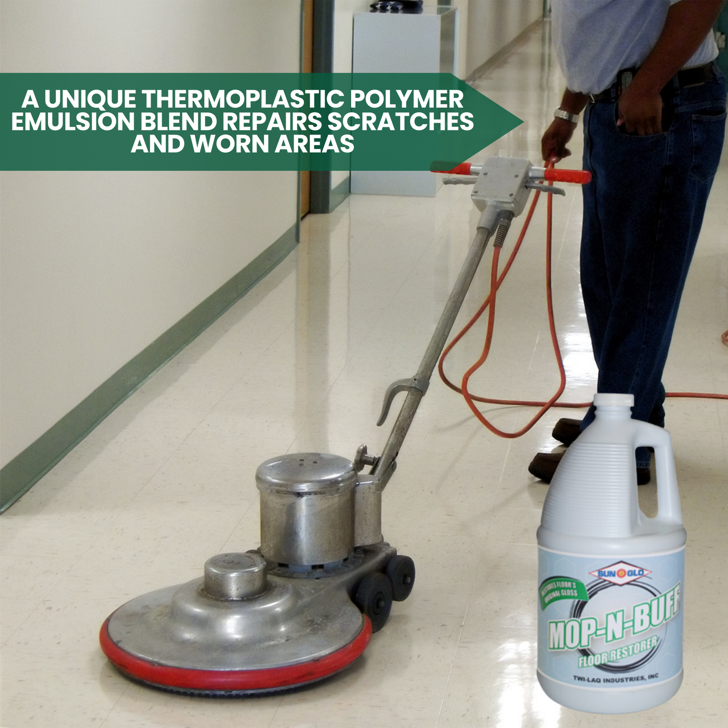 SUN-GLO Mop-N-Buff - Ultra Shine Floor Revitalizer (4x1 Gallon Case)