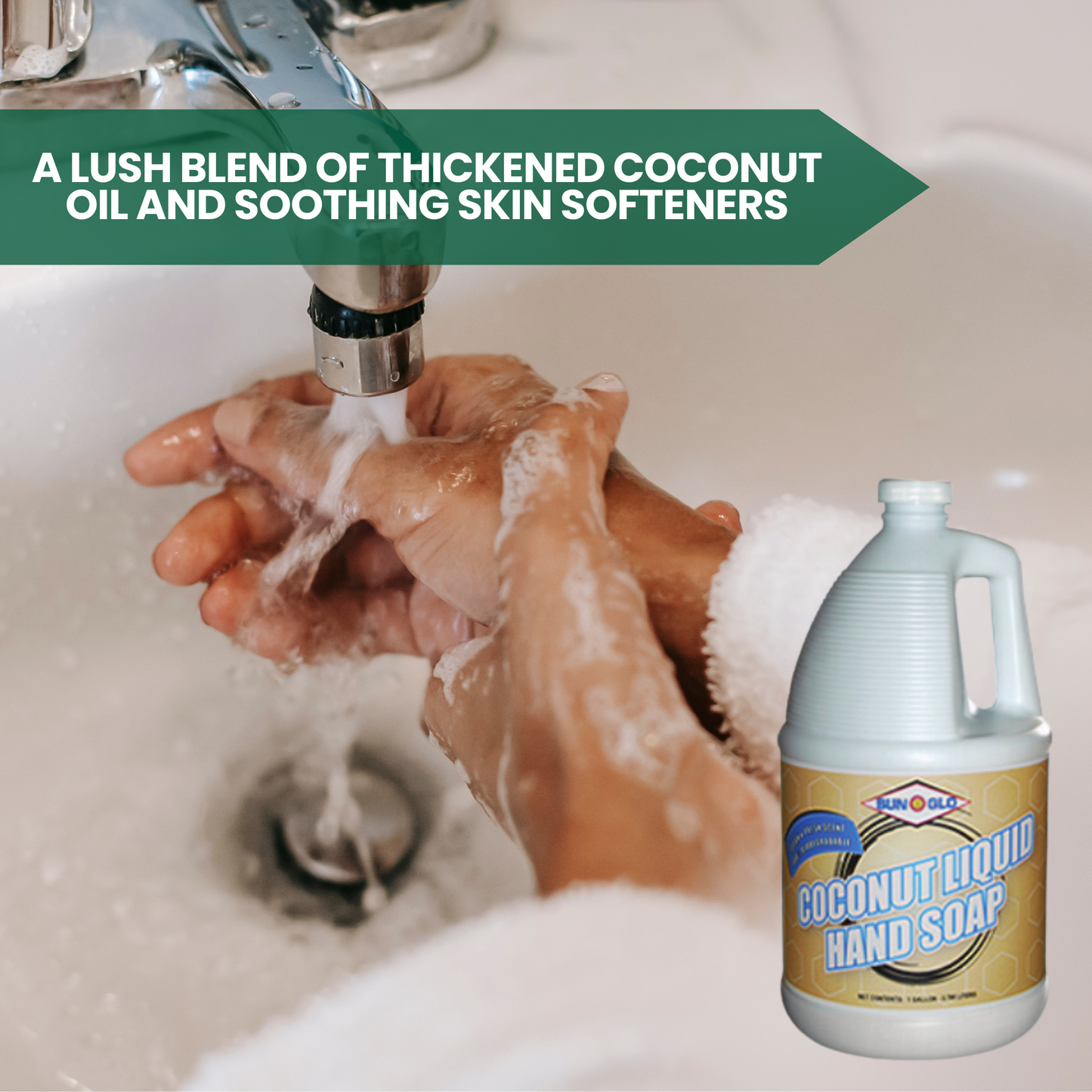 SUN-GLO Coconut Liquid Hand Soap (4x1 Gallon Case)