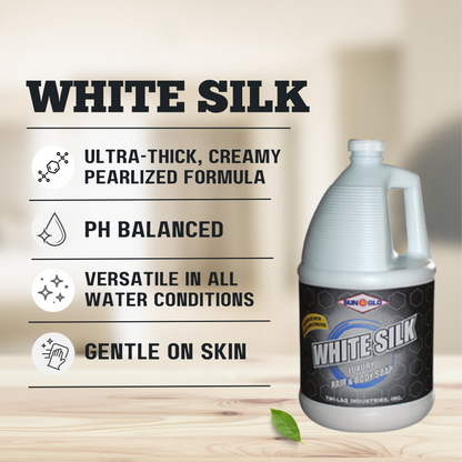 SUN-GLO White Silk Luxury Hand Soap (4x1 Gallon Case)