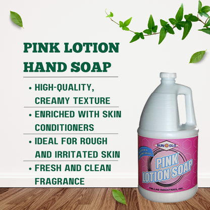 SUN-GLO Pink Lotion Hand Soap (4x1 Gallon Case)