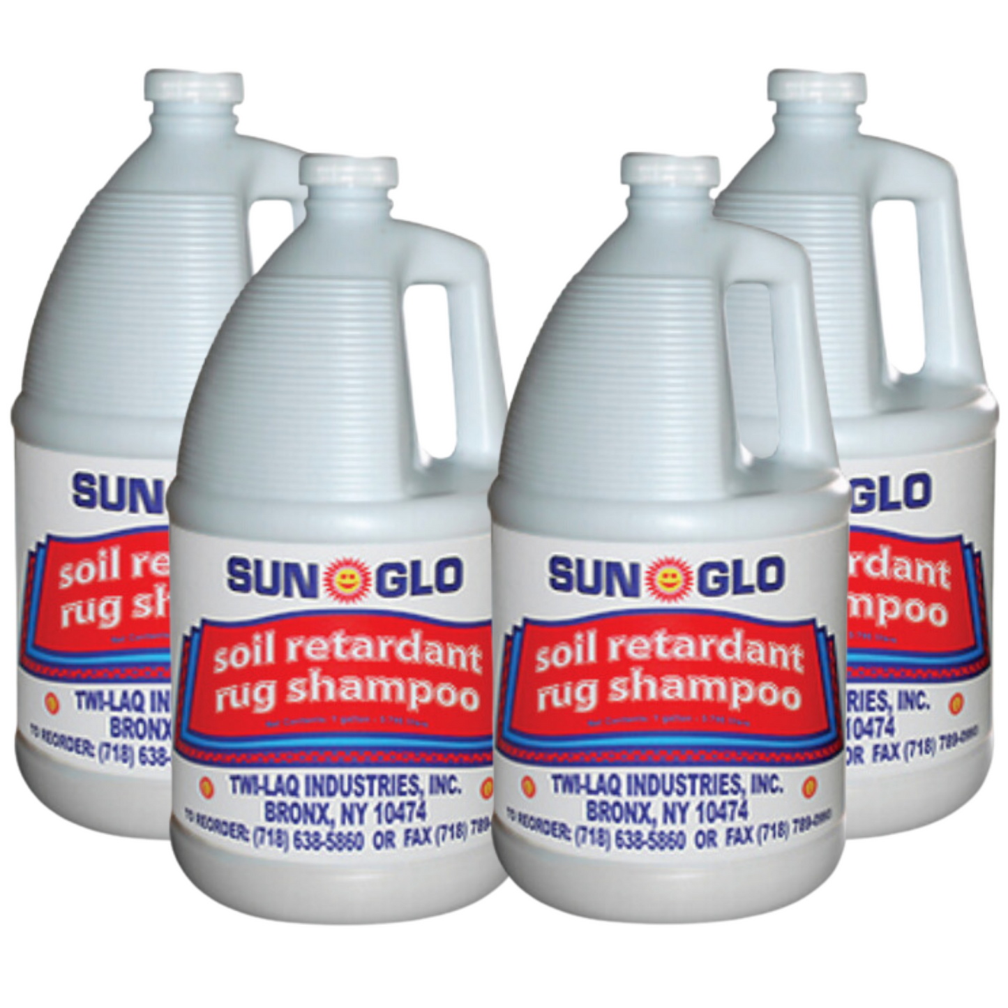 SUN-GLO Soil Retardant Rug Shampoo - High-Efficiency Bonnet Cleaning Solution (4x1 Gallon Case)