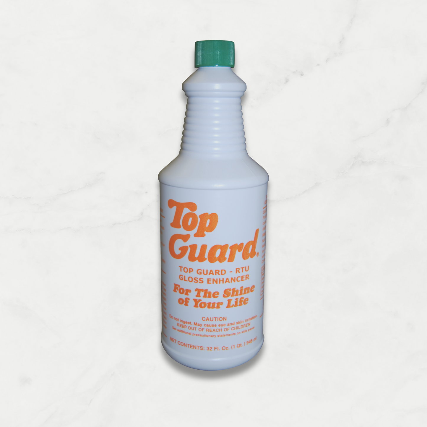 TOP GUARD Ready To Use (RTU) - Commercial & Industrial Flooring Protection, Surface Shield, Creates a Lustrous Wet Look Quick Shine Floor Finish (12x1 Quart Box)