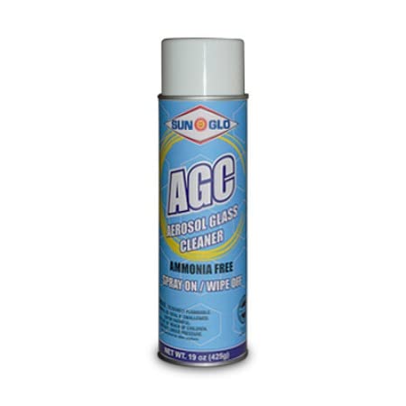 Sun-Glo Aerosol Glass Cleaner (AGC) - Premium Glass Cleaner Spray, Multi-Surface Shine for Cleaning Windows, Non-Ammoniated, Perfect for Your Cleaning Supplies