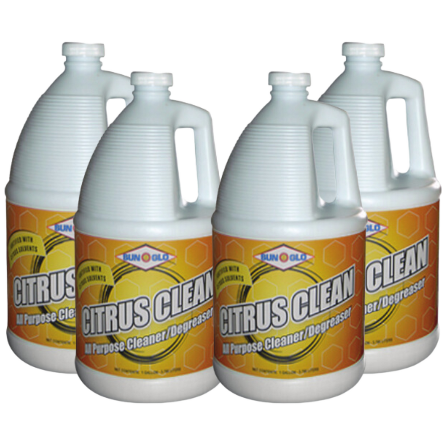 SUN-GLO Citrus Clean - Heavy Duty Degreaser and All-Purpose Cleaner (4x1 Gallon Case)