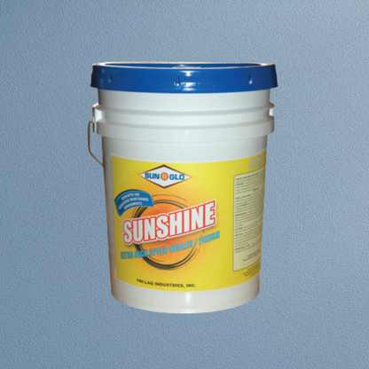 SUN-GLO Sunshine  - Floor Finish,  Wet-Look Floor Finish with High Solids Formula for Exceptional Film Clarity, Repels Soil and Scratches - 5 Gallon Pail