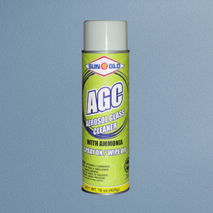 SUN-GLO Aerosol Glass Cleaner (AGC) - Ammonia Fortified Aerosol Glass & Multi-Surface Cleaner Spray Polish for All-Natural Sparkling, Brilliant, Streak-Free Shines