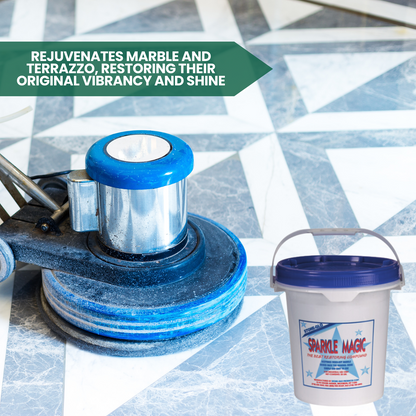 STONE-GLO Sparkle Magic - Premier Marble & Stone Restoring Compound - Marble Stain Remover & Etch Remover, with Lustrous Polishing Power