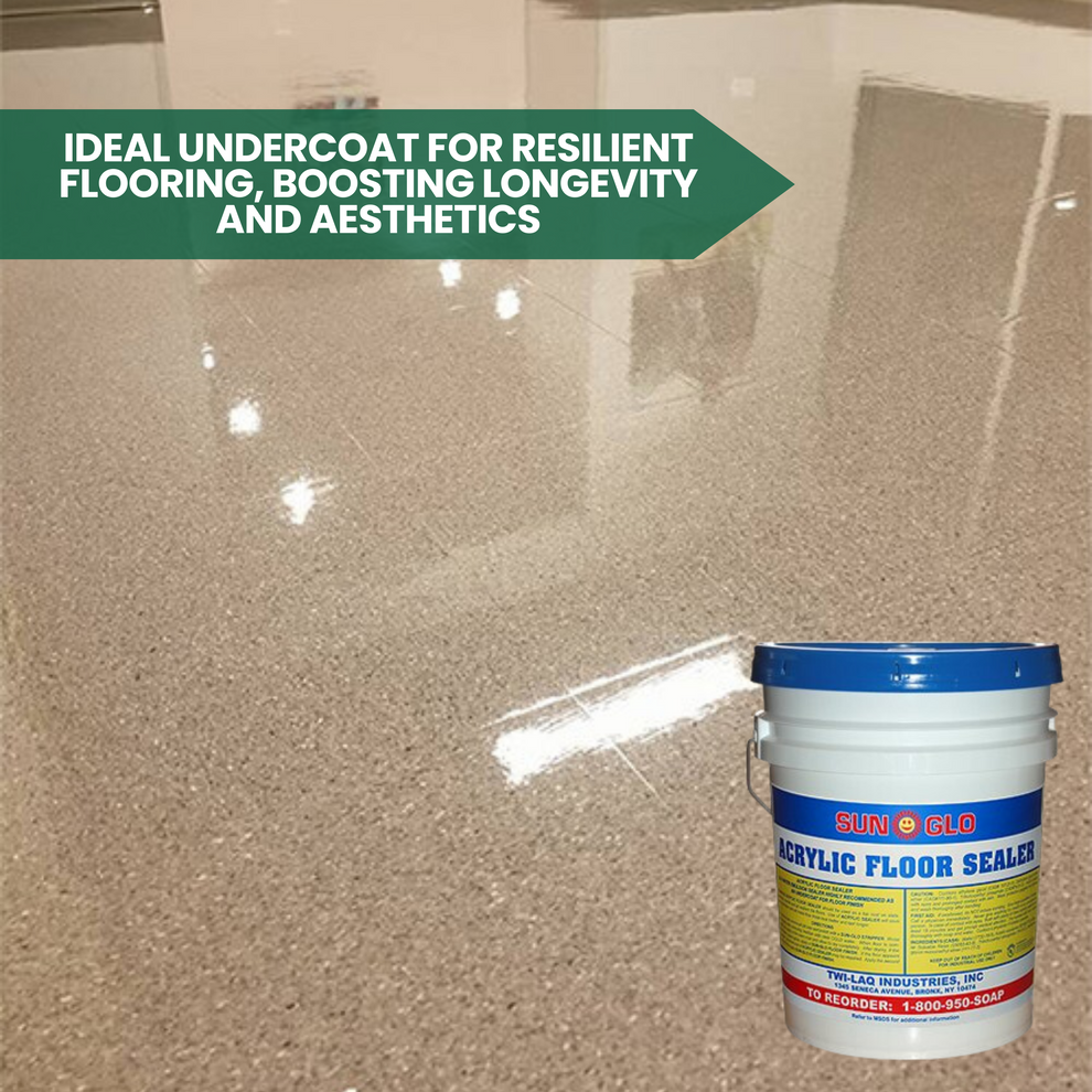 SUN-GLO Acrylic Floor Sealer - Floor Marble, Terrazzo, Resilient Tile ...