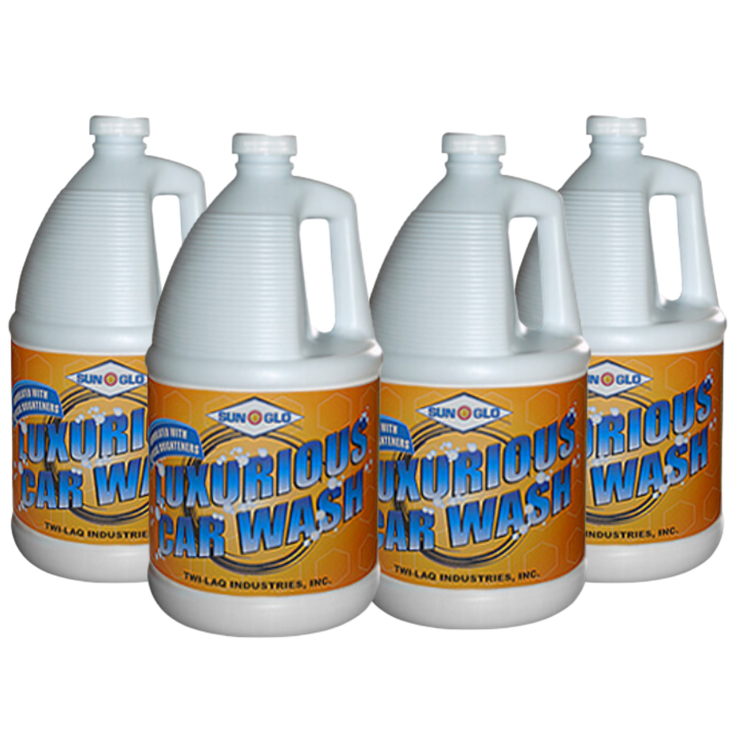 SUN-GLO Luxurious Car Wash - Premium Car Cleaning for a Luxurious Car Wash Experience (4x1 Gal Case)