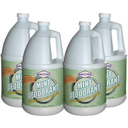 SUN-GLO Mint Deodorant - Super Concentrated Deodorizing Cleaner (4x1 Gallon Case)