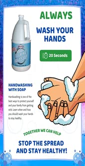 SUN-GLO Foaming Hand Soap - Enriched with Moisturizers, Quick-Rinsing Foam, & A Fresh and Clean Scent (4x1 Gallon Case)
