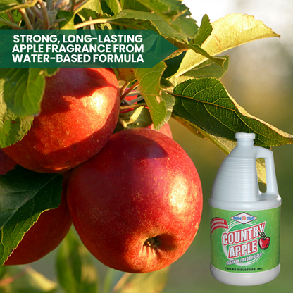 SUN-GLO Country Apple -Ultra-Concentrated Deodorizing Cleaner, Industrial Strength, Long-Lasting Fragrance (4x1 Gallon Case)