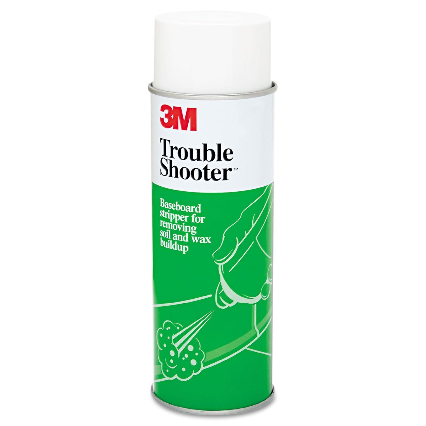 3M 14001 TroubleShooter Baseboard Stripper, 21oz, Aerosol, 12/Carton